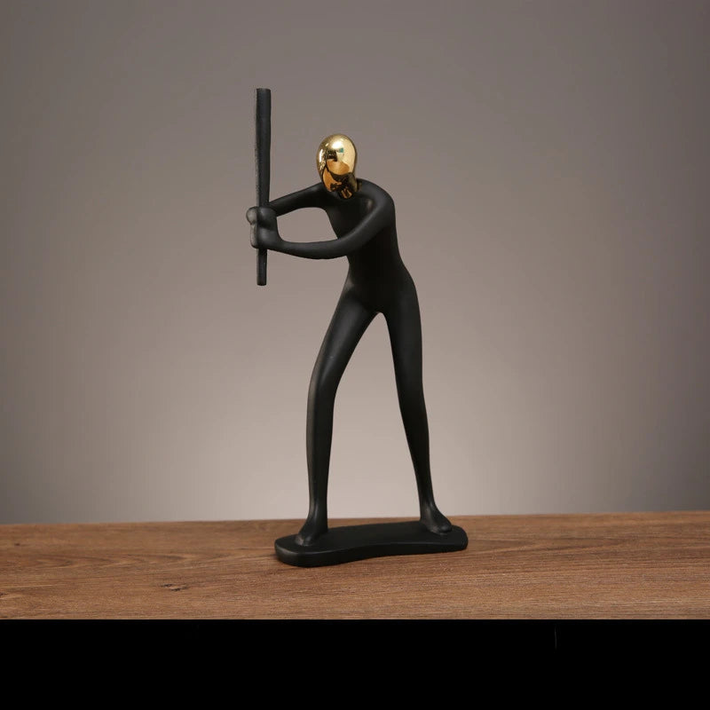 Athletic Grace Resin Sculpture Set