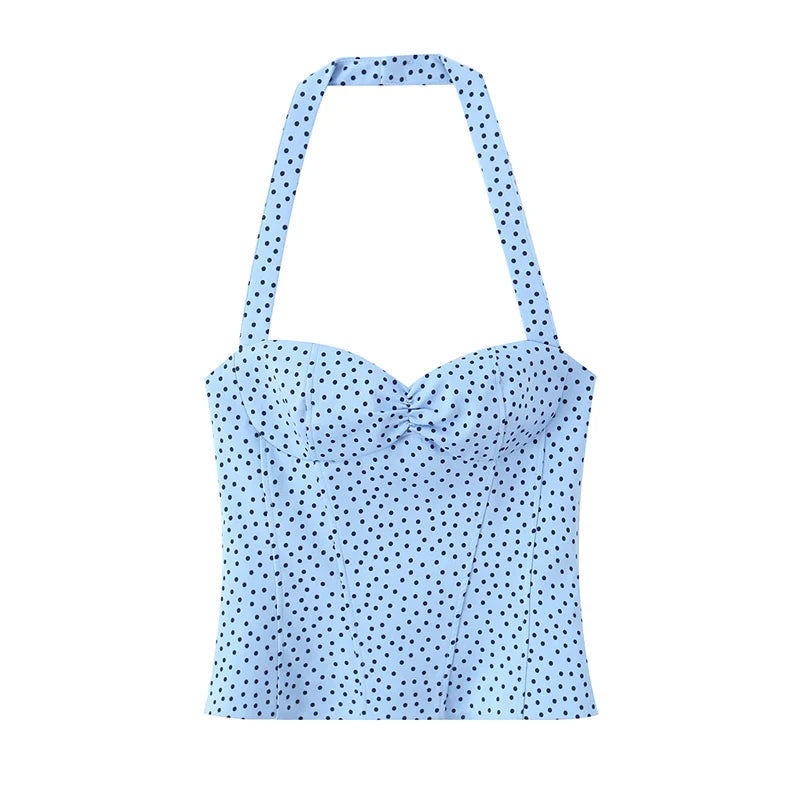 Amalfi Dot Halter Top