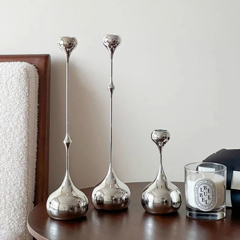 Lumière Silver Romance Candle Stand