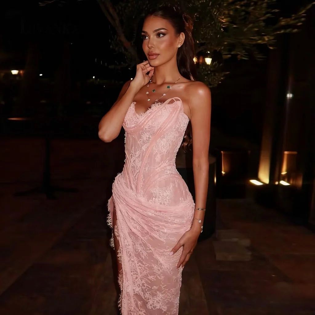 LIVANKA Stylish Sweetheart Evening Dress