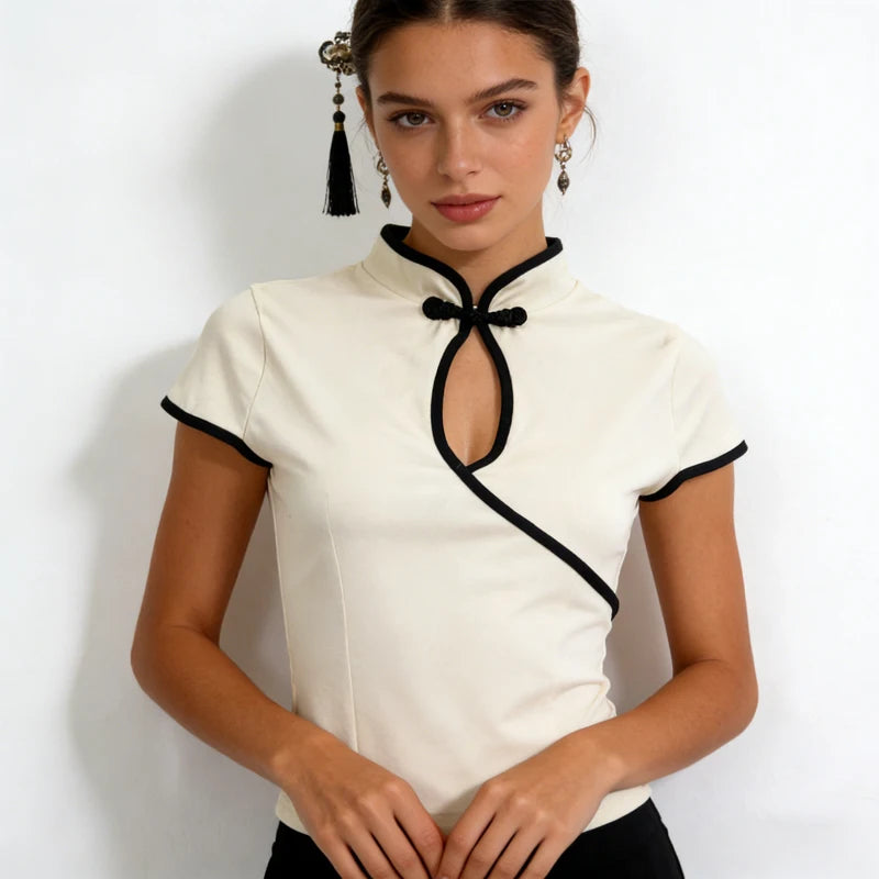 Jade Blossom Mandarin Top