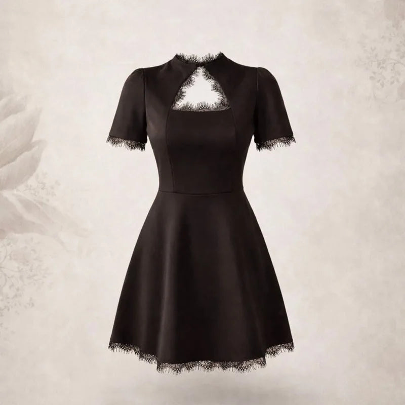 Bella Hollow Lace Mini Dress