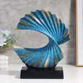 Golden Wave Elegance Sculpture