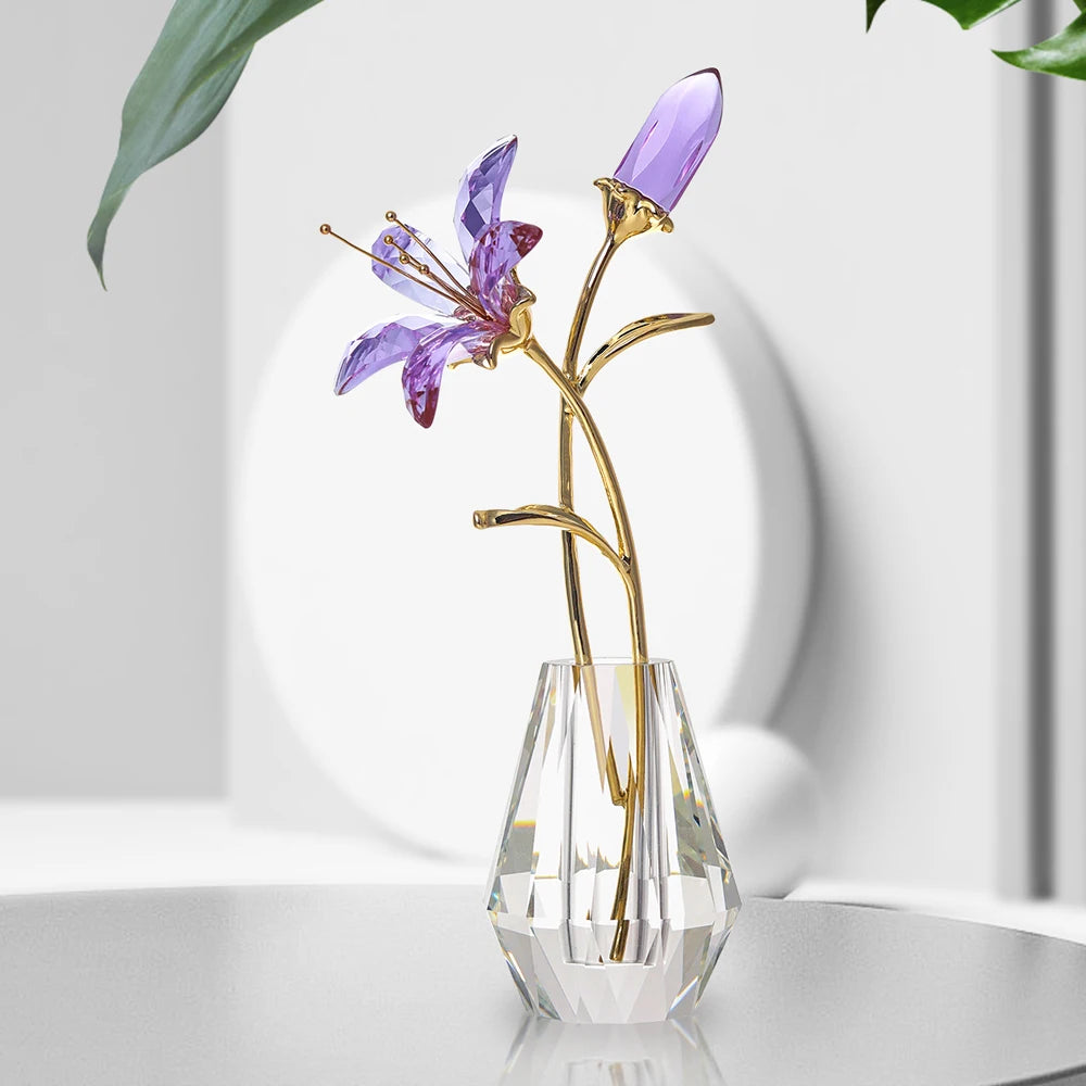 Amethyst Bloom Crystal Bouquet