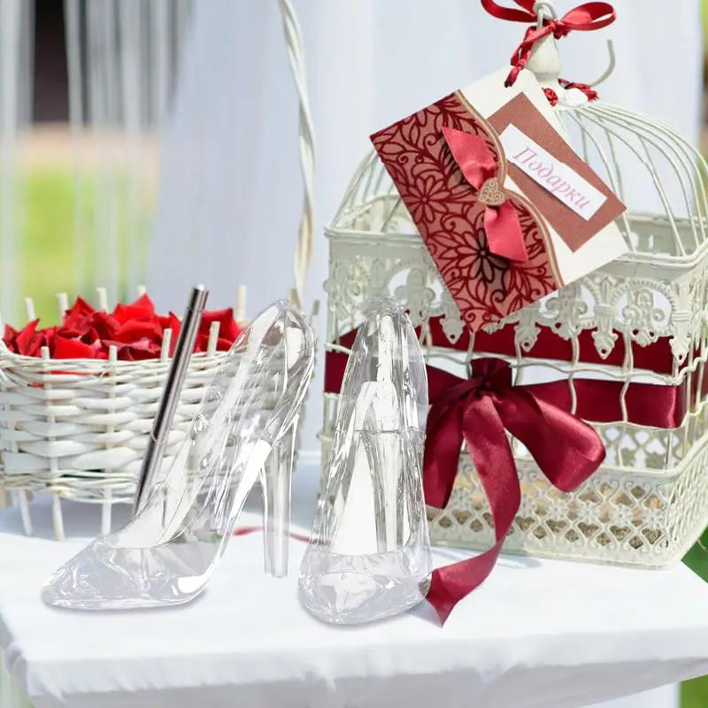 Crystal Elegance Acrylic Heel Décor