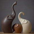 Nordic Harmony Elephant Family Sculpture Set