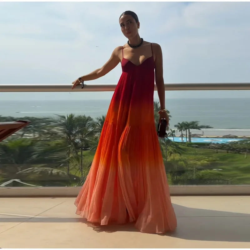 Aura Gradient Maxi Dress