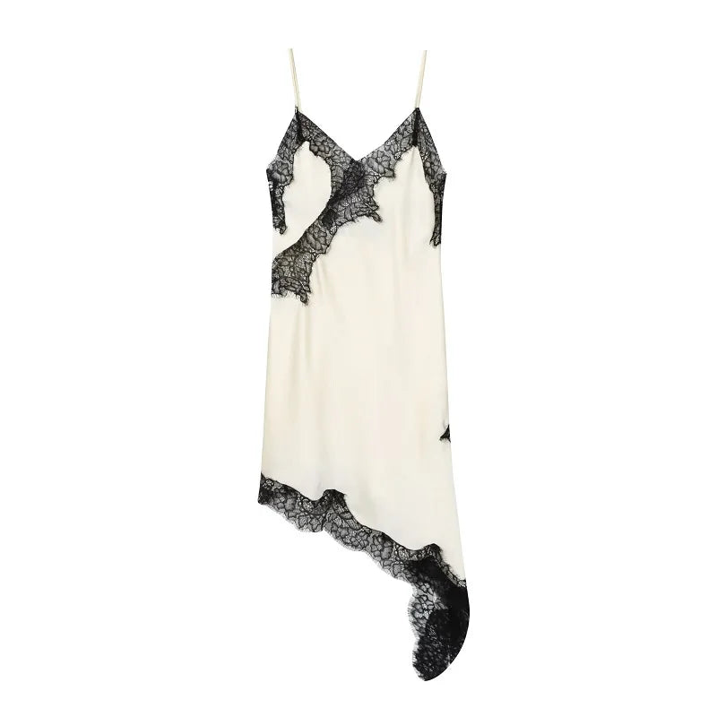 Luna Lace Satin Mini Dress