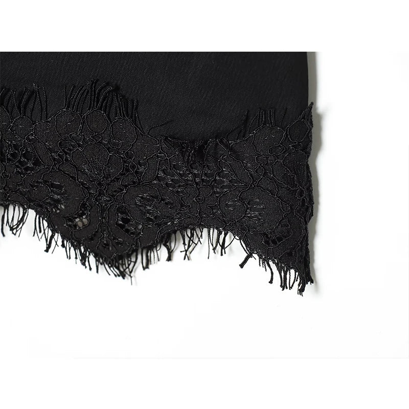 Floral Lace Pleated Mini Skirt