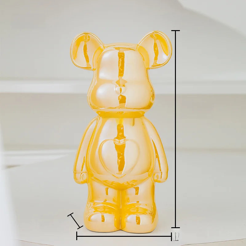 Aesthetic Bear brick Ceramic Staute