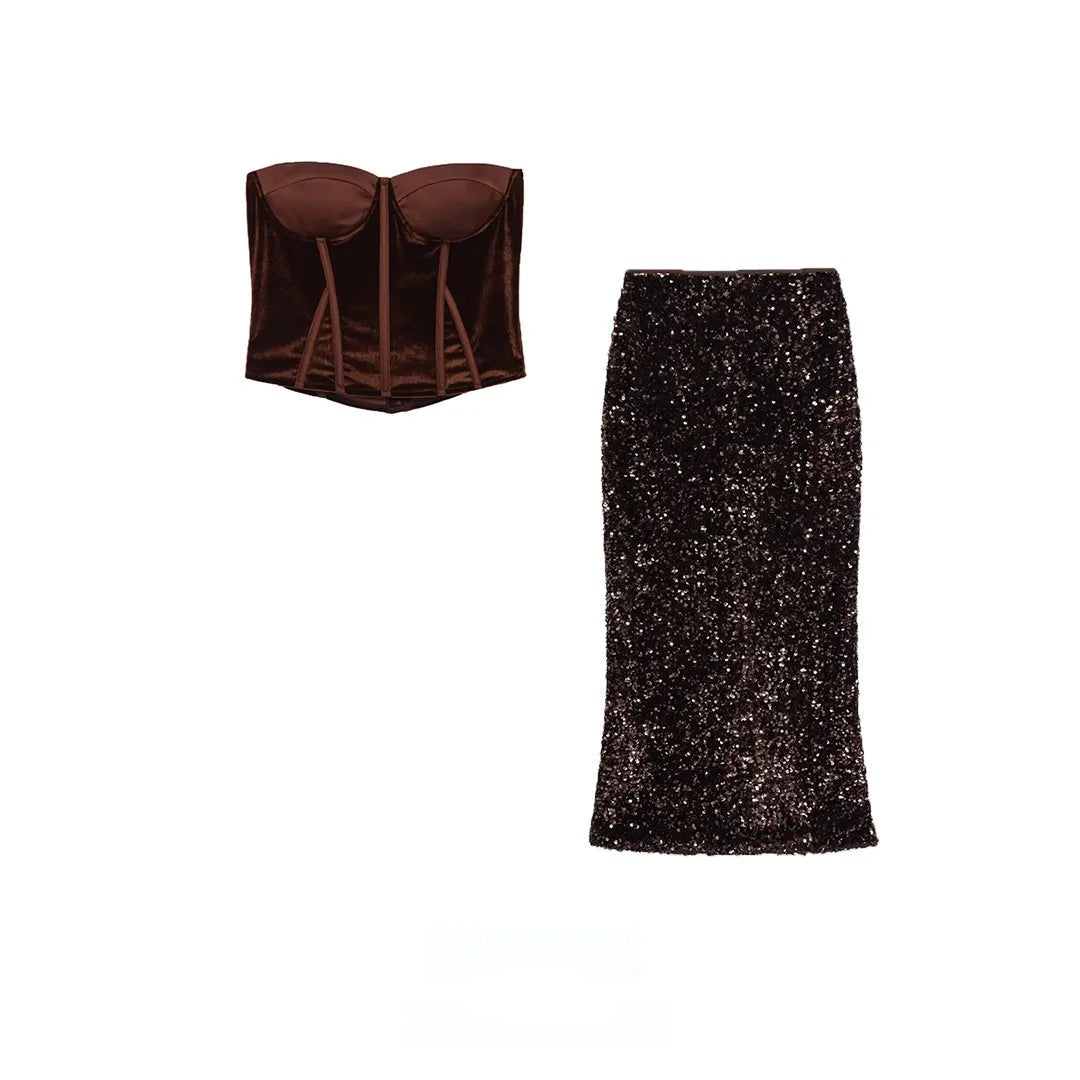 Premium Velvet Matching Set