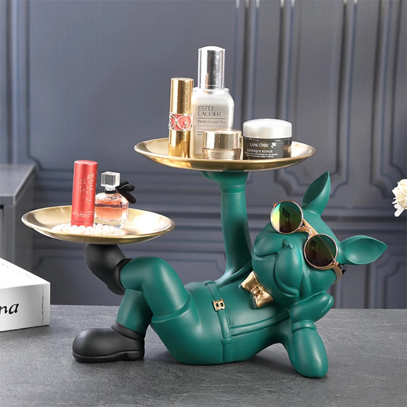 Majestic Bulldog Decor Sculpture
