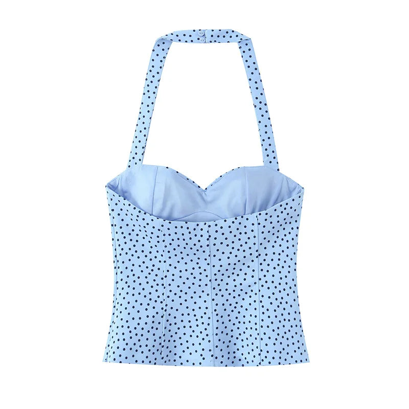 Amalfi Dot Halter Top