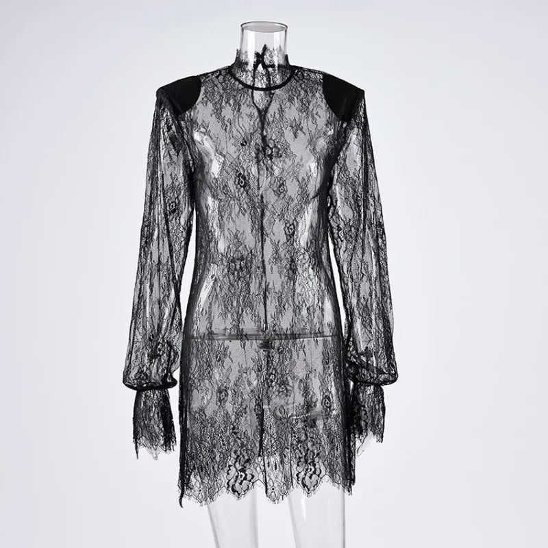 Midnight Muse Sheer Dress