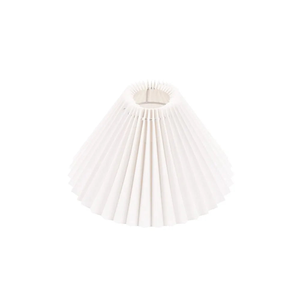 Modern Pleated Lampshade Minimalist Washable Chandelier Cover DIY Retro Table Lamp Cover Pendant Indoor Lighting Accessories