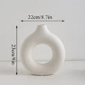 Nordic Hollow Circle Ceramic Vase
