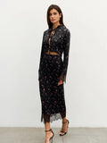 CNYISHE Prints Suits 2-Pieces(Tops+Skirts)