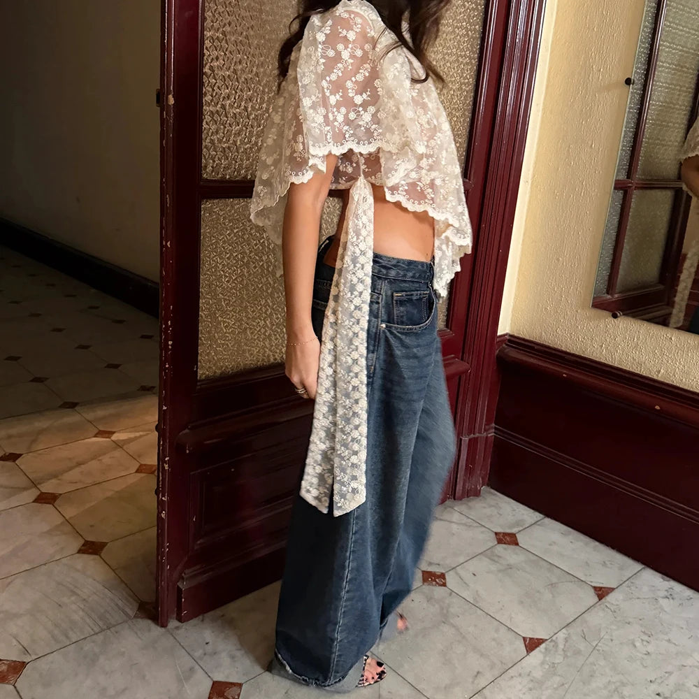 Luna Lace Flutter Top