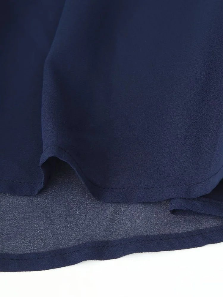 Azure Breeze Backless Maxi Dress