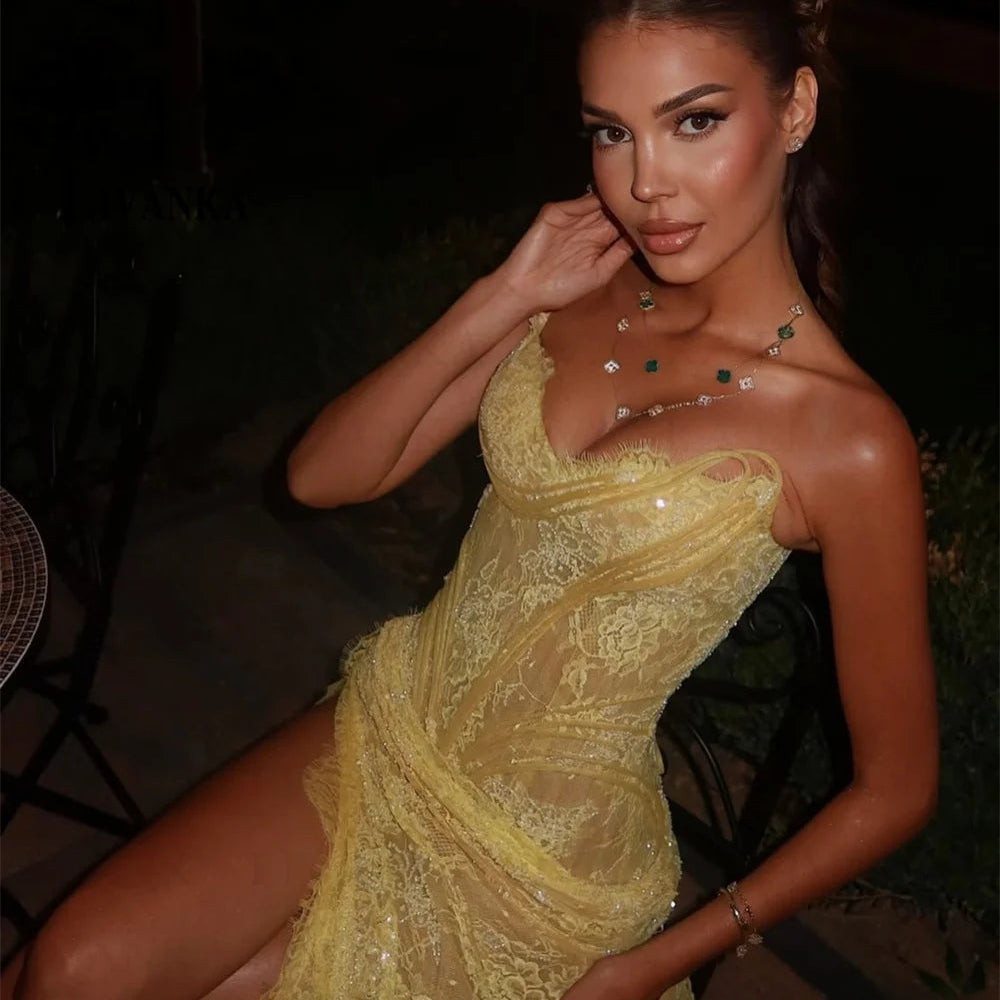 LIVANKA Stylish Sweetheart Evening Dress