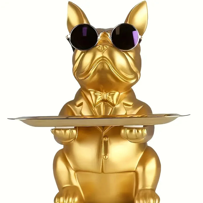Golden Guardian Tray Sculpture