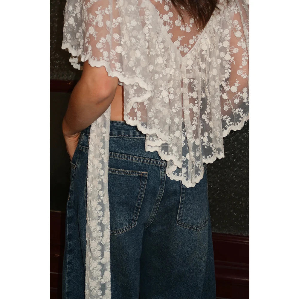Luna Lace Flutter Top