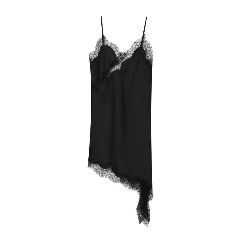 Luna Lace Satin Mini Dress