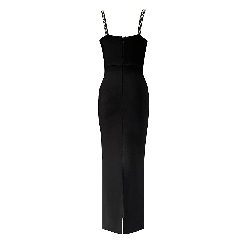 Midnight Crystal Bodycon Dress