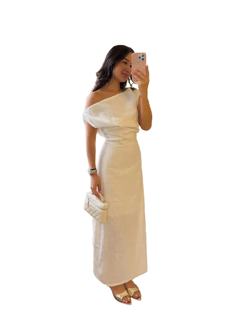 Luna Asymmetry Gown