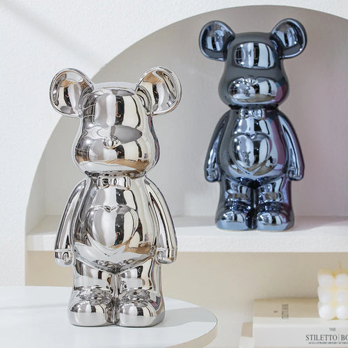Aesthetic Bear brick Ceramic Staute