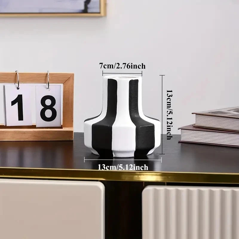 Monochrome Muse Stripe Vase