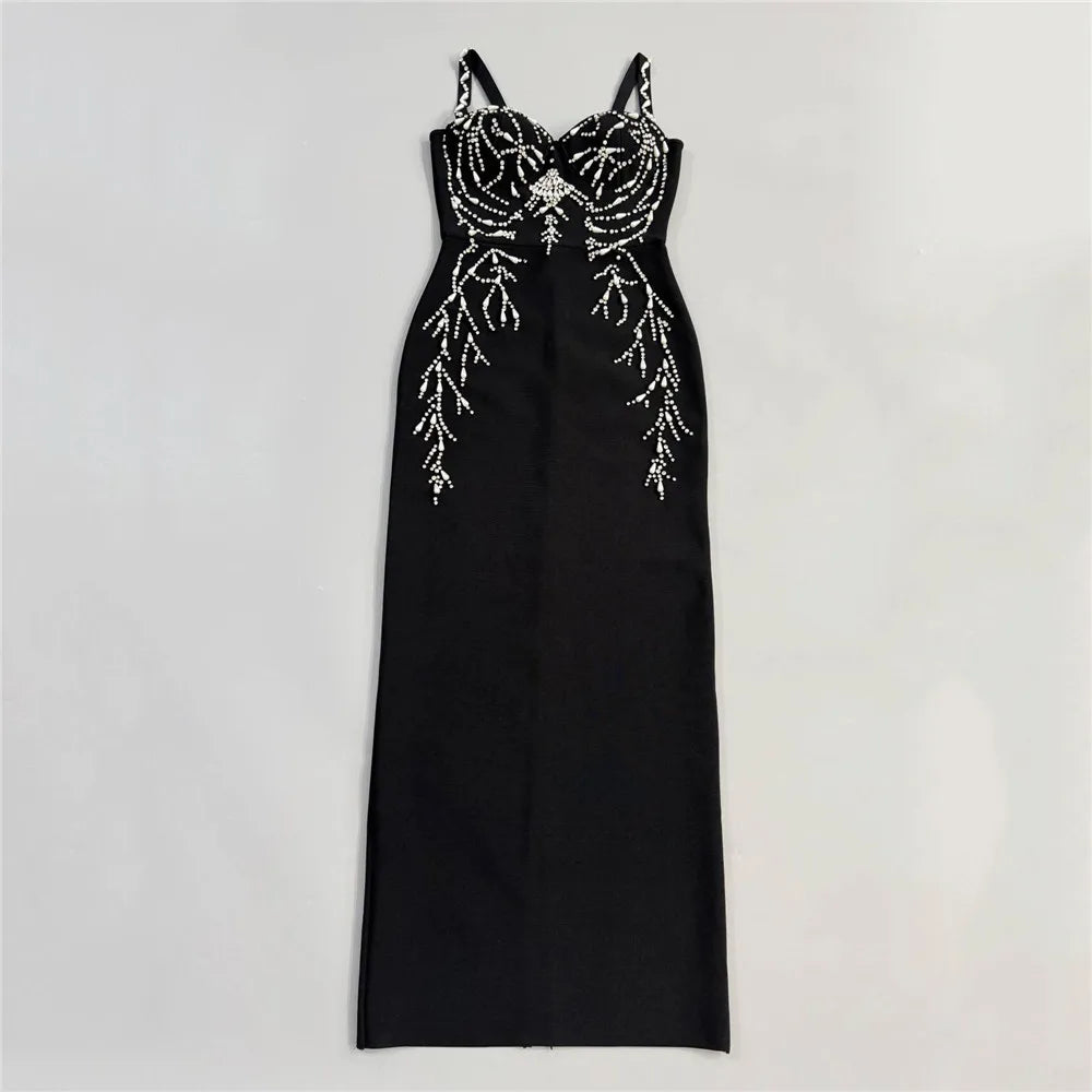 Midnight Crystal Bodycon Dress