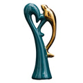 Nordic Lovebirds Ceramic Sculpture