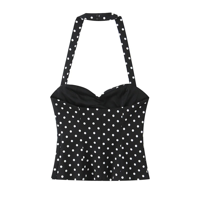 Amalfi Dot Halter Top