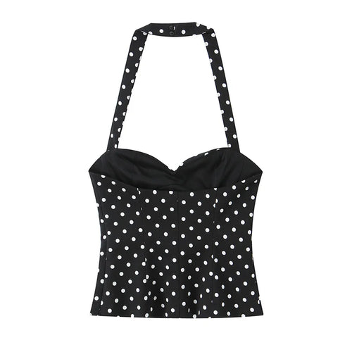 Amalfi Dot Halter Top