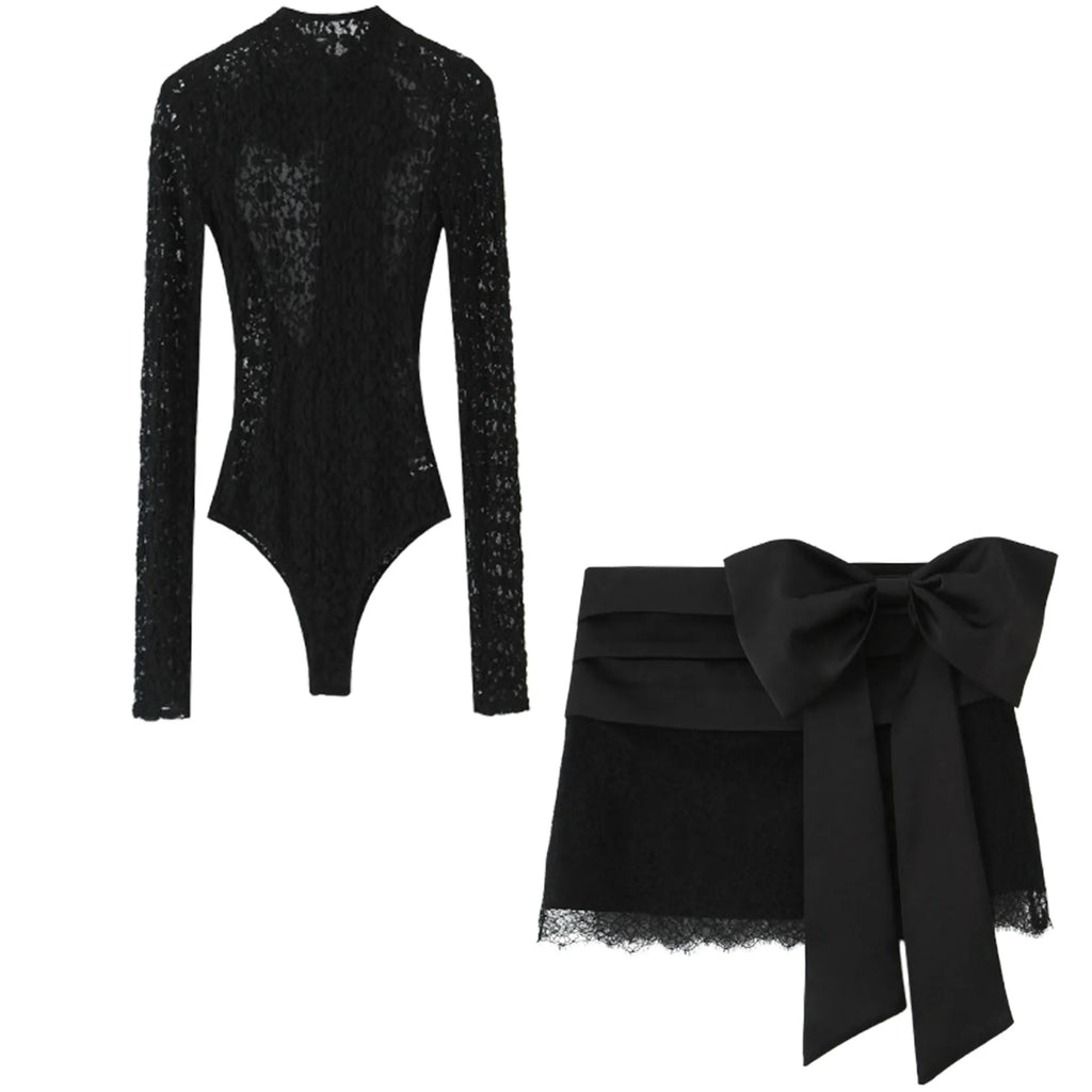 Aurora Black Lace Duo