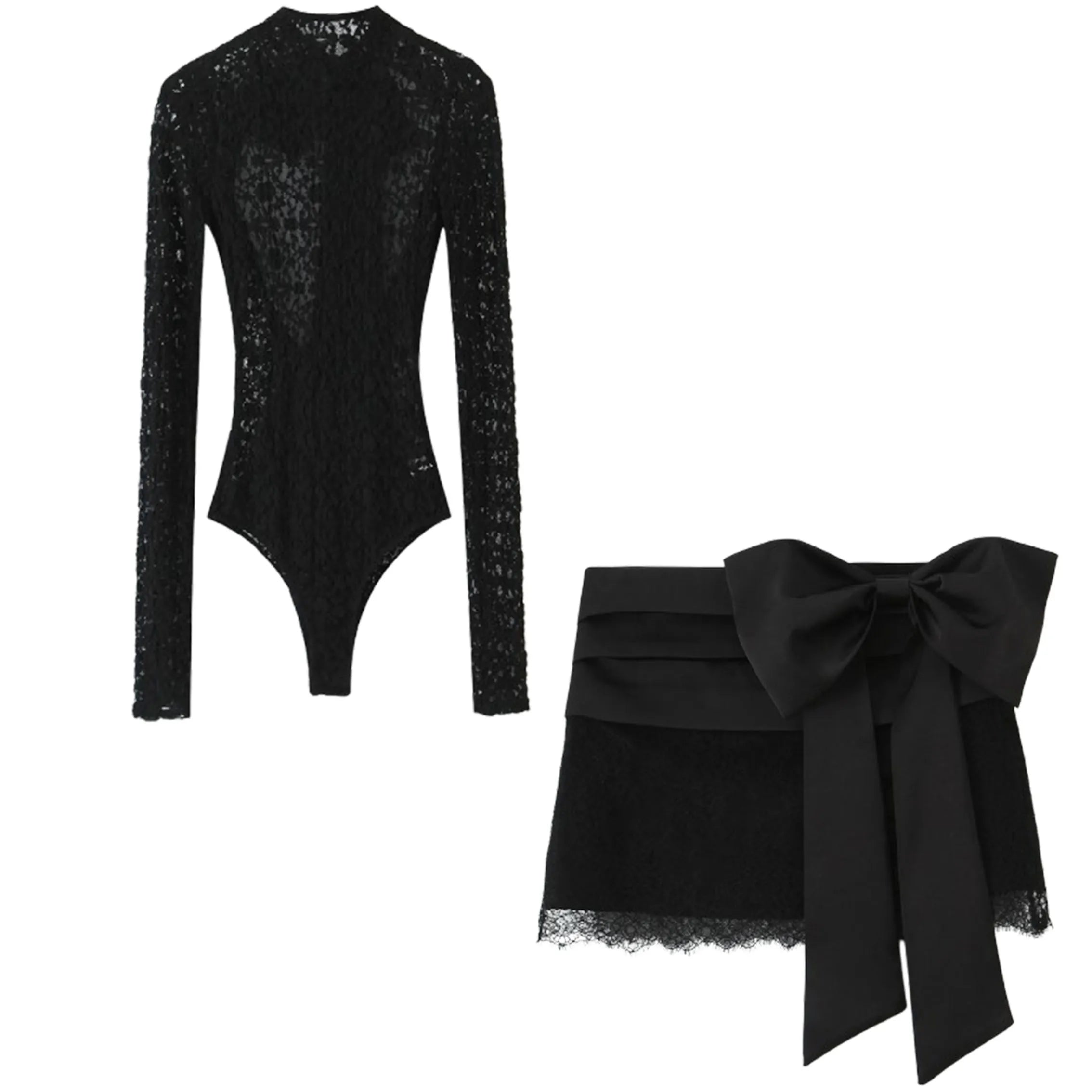 Aurora Black Lace Duo
