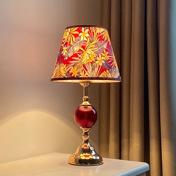 LumaAura Glass Table Lamp