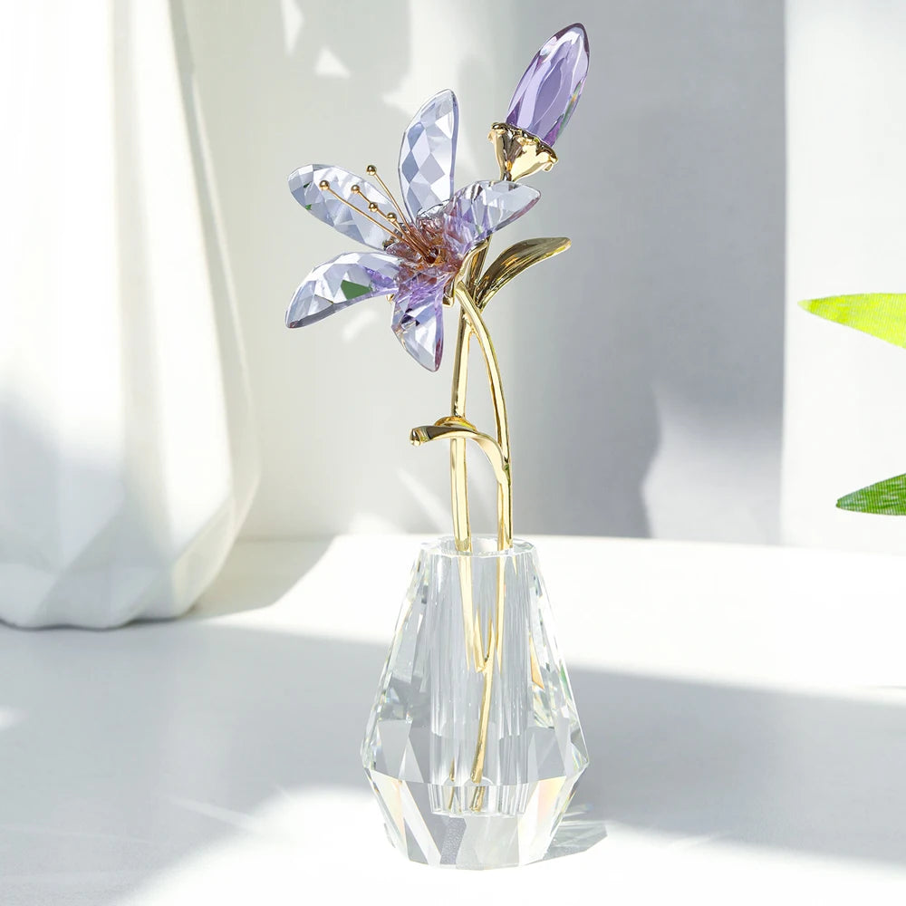 Amethyst Bloom Crystal Bouquet
