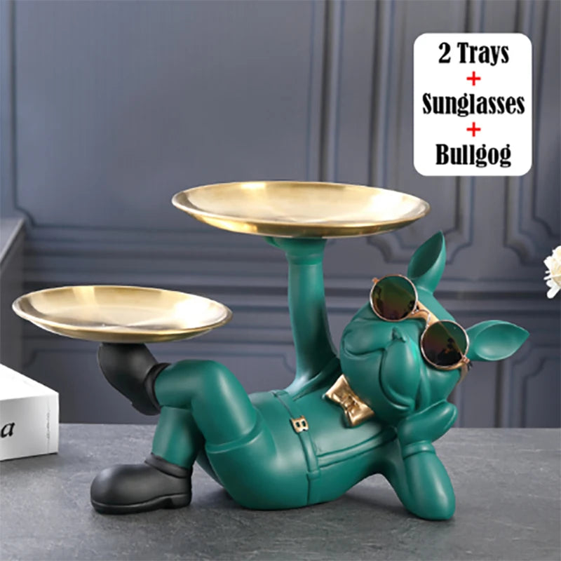 Majestic Bulldog Decor Sculpture