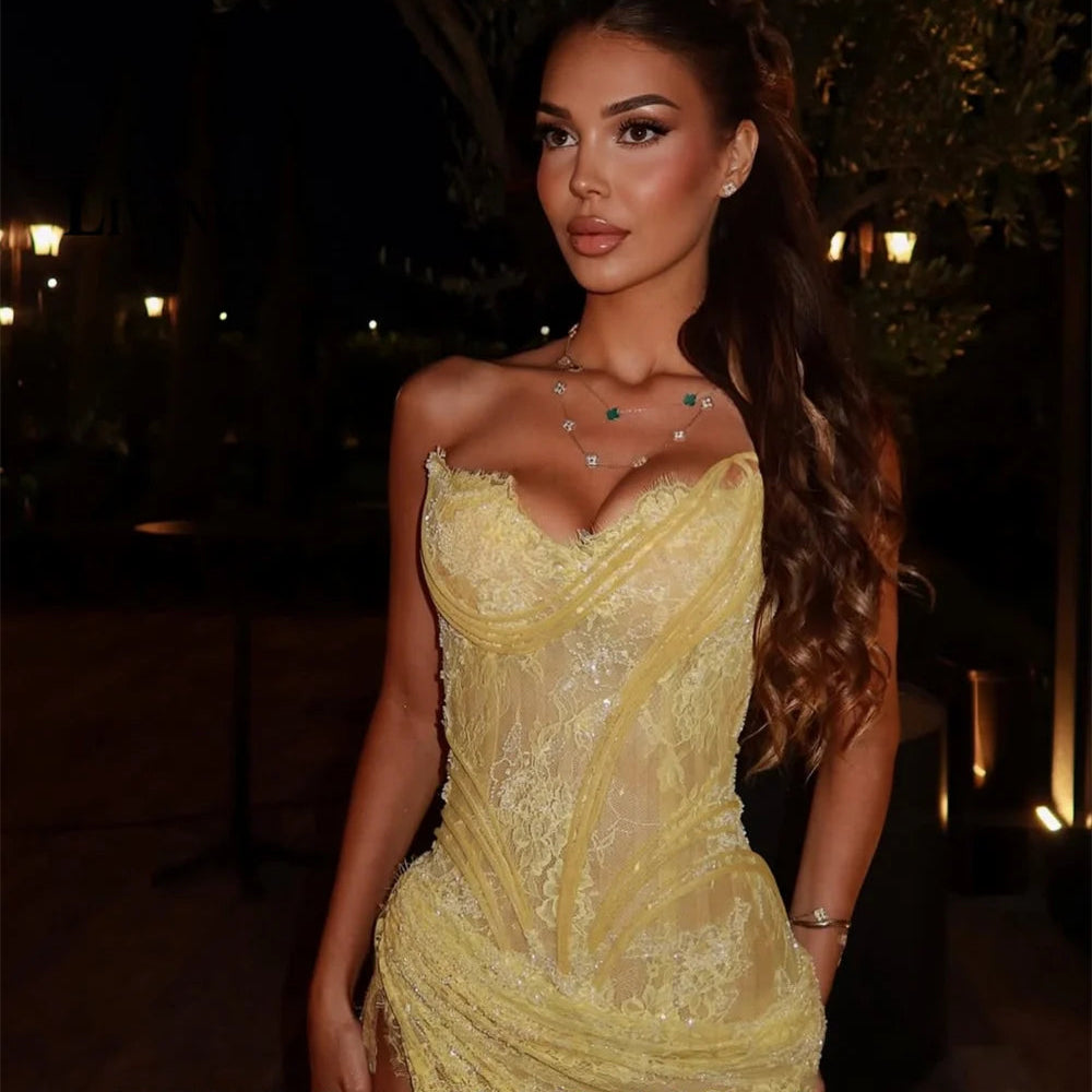 LIVANKA Stylish Sweetheart Evening Dress