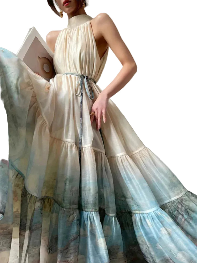 Women Sexy Elegant Bohemian Beach Party Dress Summer