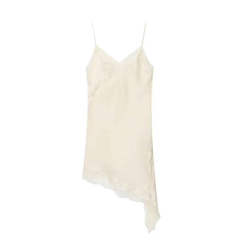 Luna Lace Satin Mini Dress