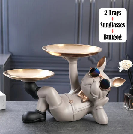 Majestic Bulldog Decor Sculpture