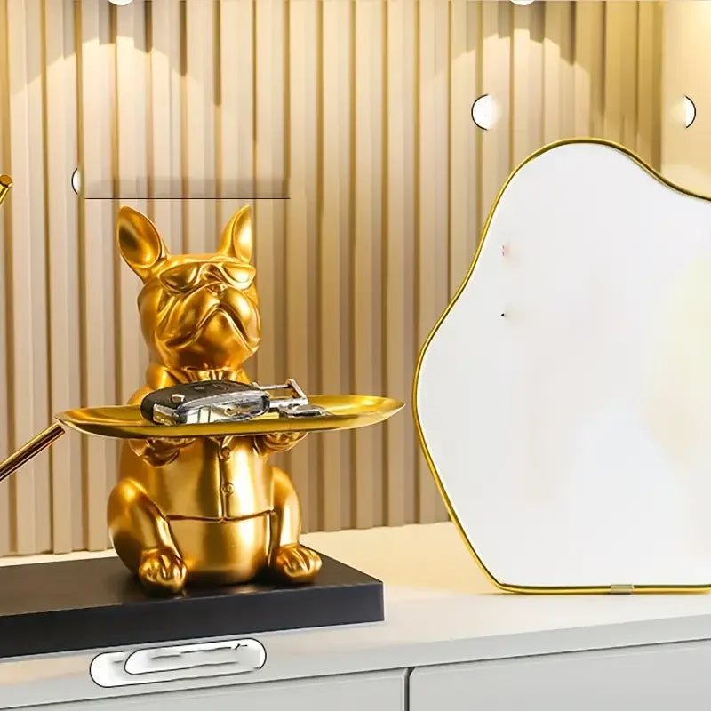 Golden Guardian Tray Sculpture