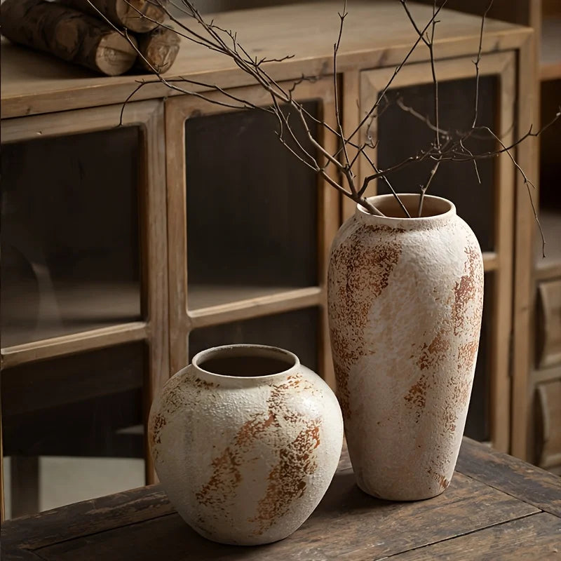 Ivory Bloom Vintage Planter