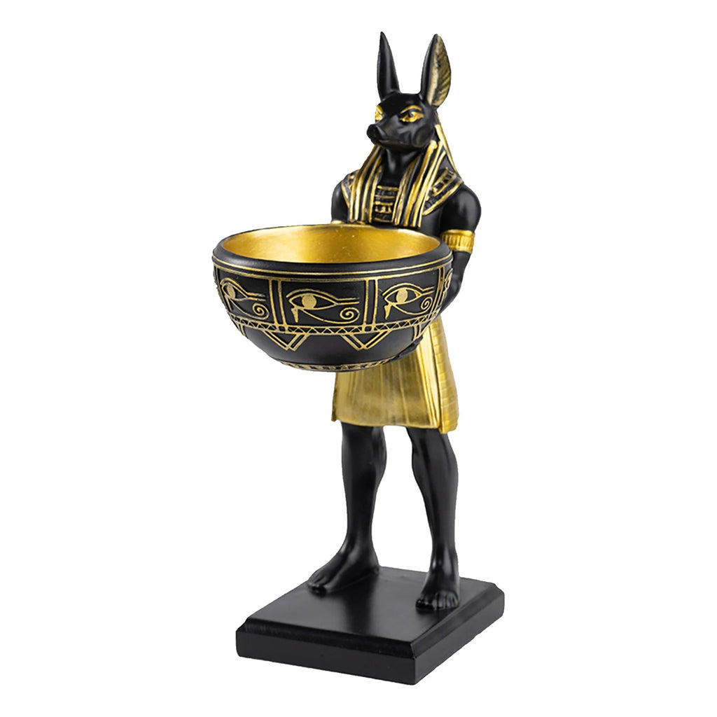 Anubis Sentinel Bowl Statue