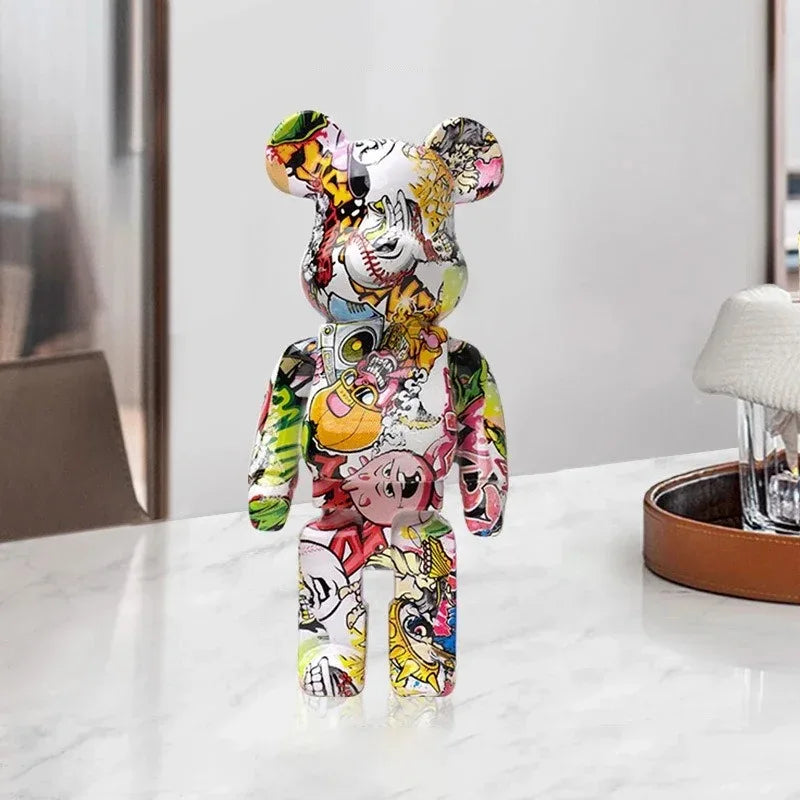 Graffiti Bear Figurine