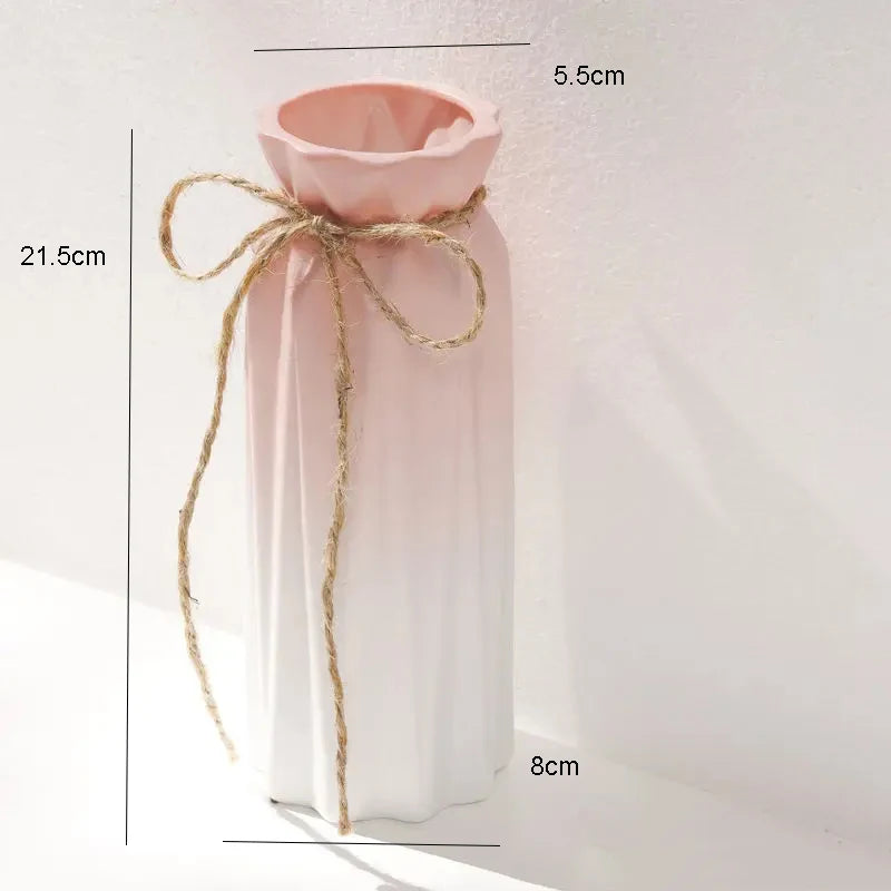Nordic Bloom Ceramic Vase