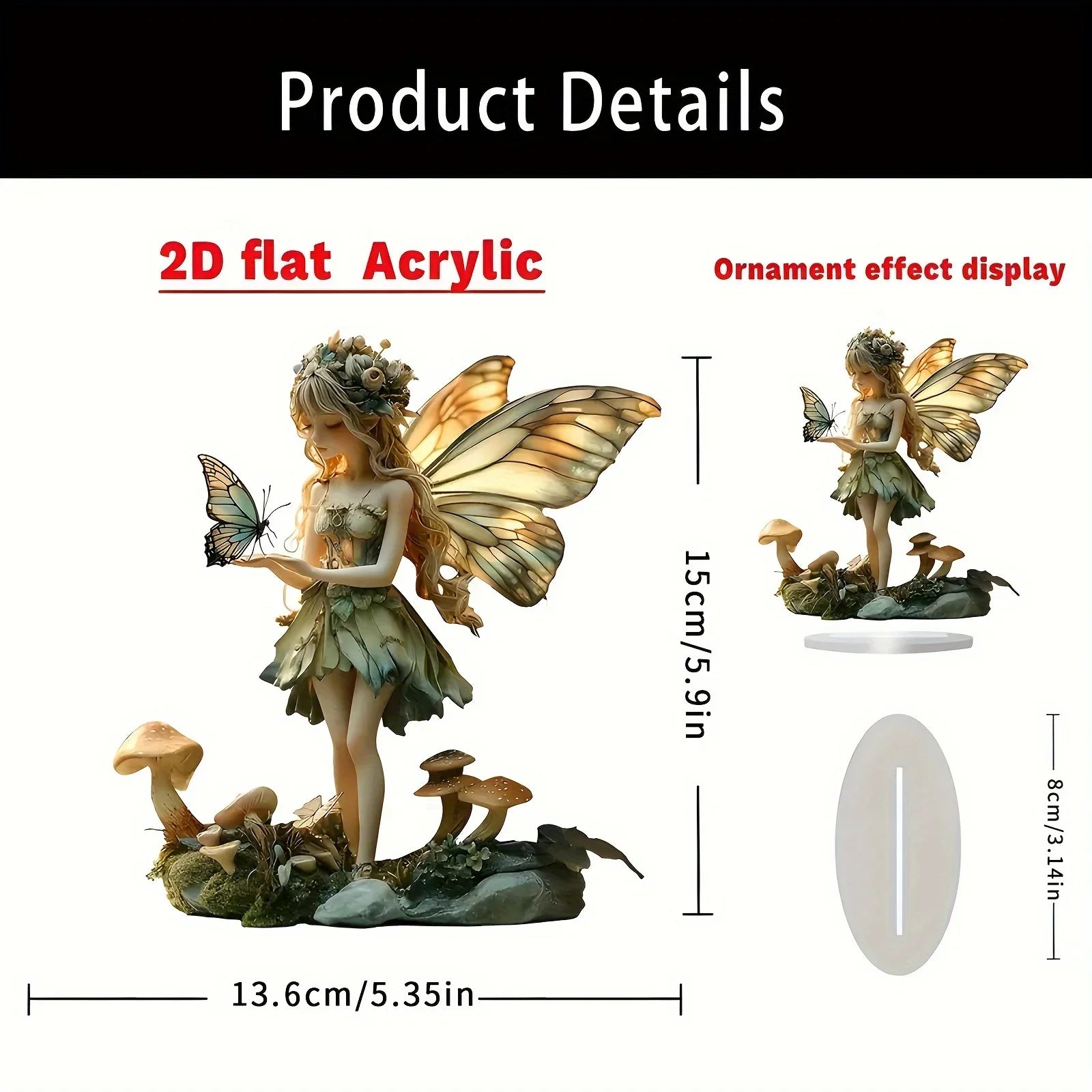 Boho Fairy Glow Desktop Figurine